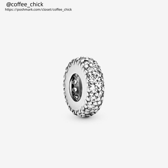 Pandora Inspiration Within Spacer with Clear CZ|Pendant - Picture 1 of 2